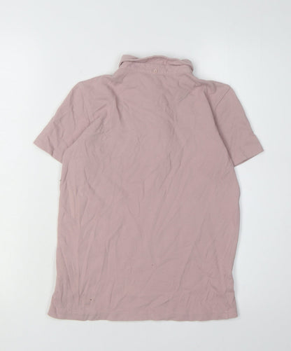 Farah Boys Pink Polo Shirt, Size 10-11, Short Sleeve