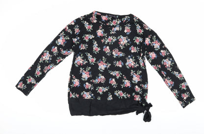 Womens UK Size 14 Marks and Spencer Black Tunic Blouse