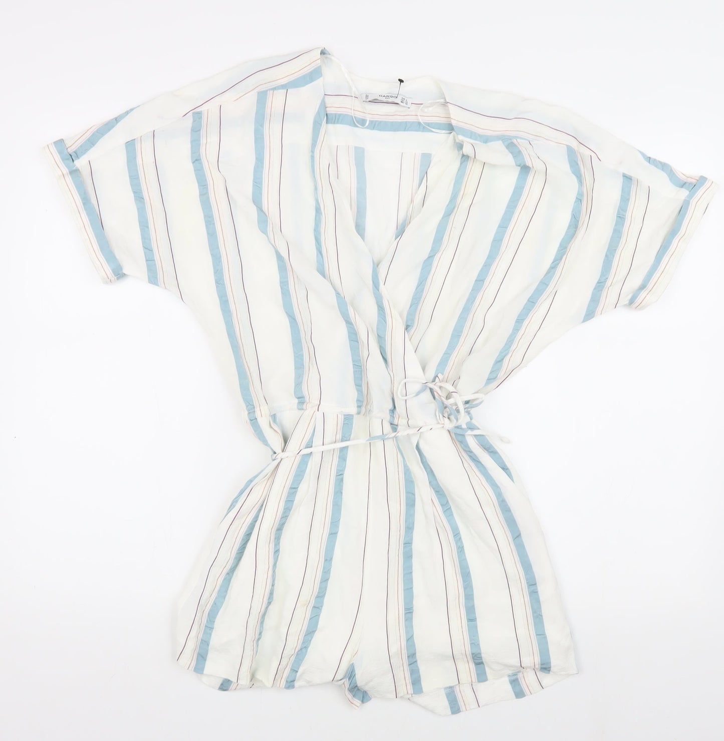 Mango Women's Multicoloured Striped Playsuit, Size 12