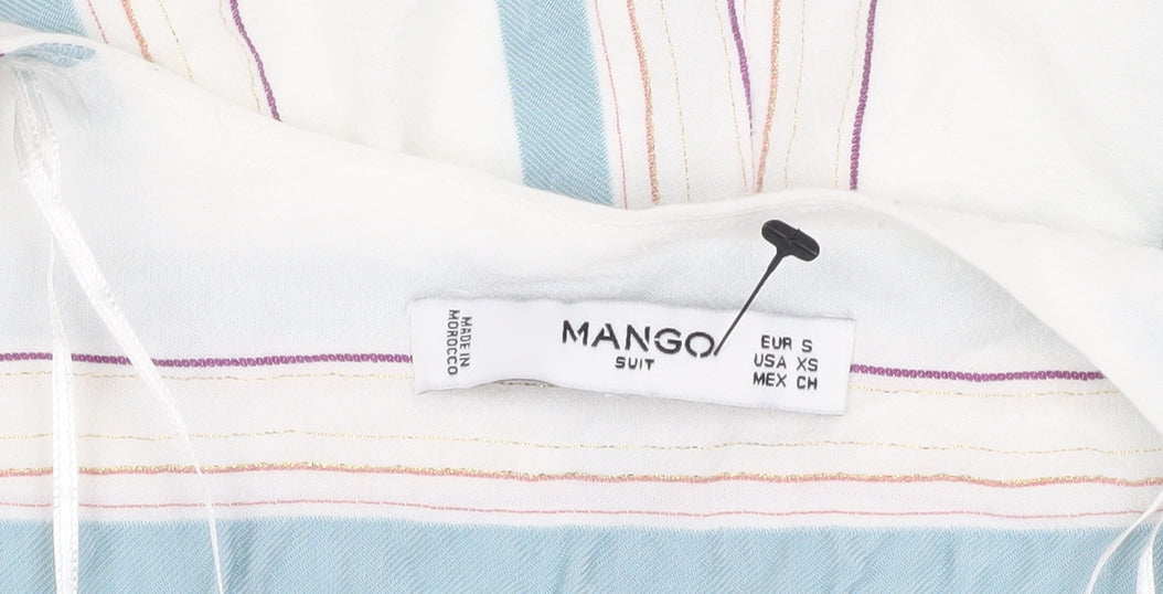 Mango Women's Multicoloured Striped Playsuit, Size 12