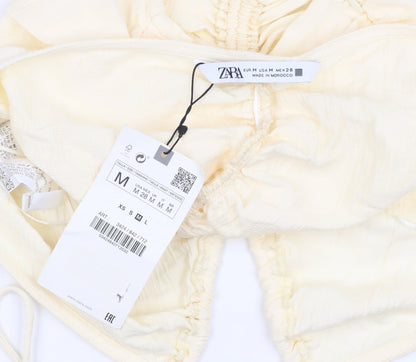Womens UK Size M Zara Ivory Camisole Tank