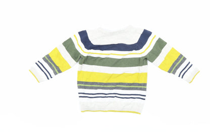 H&M Unisex Baby Multicoloured Striped Pullover 12-18 Months