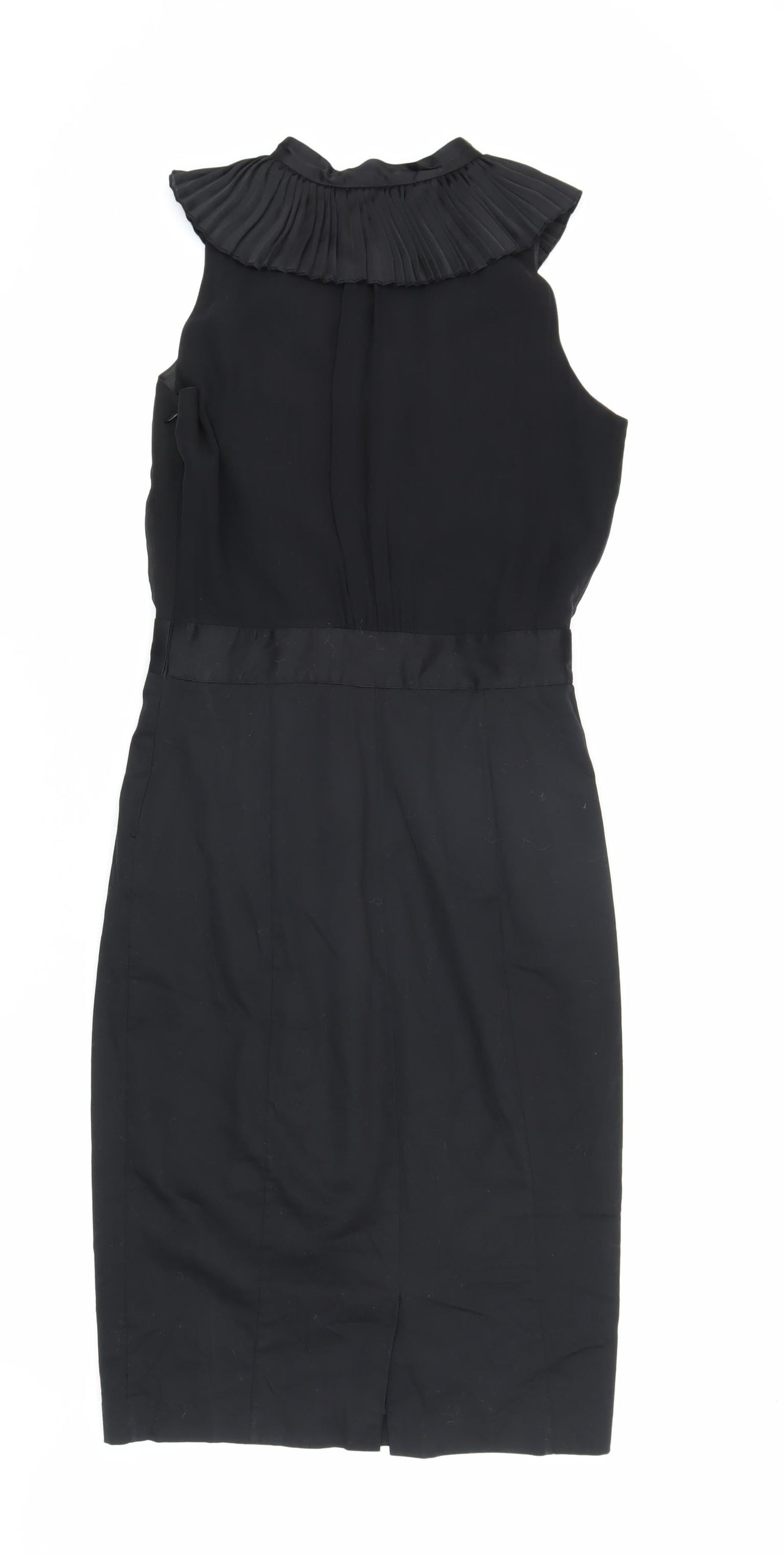 Warehouse Women Black Shift Dress Size 10 Sleeveless