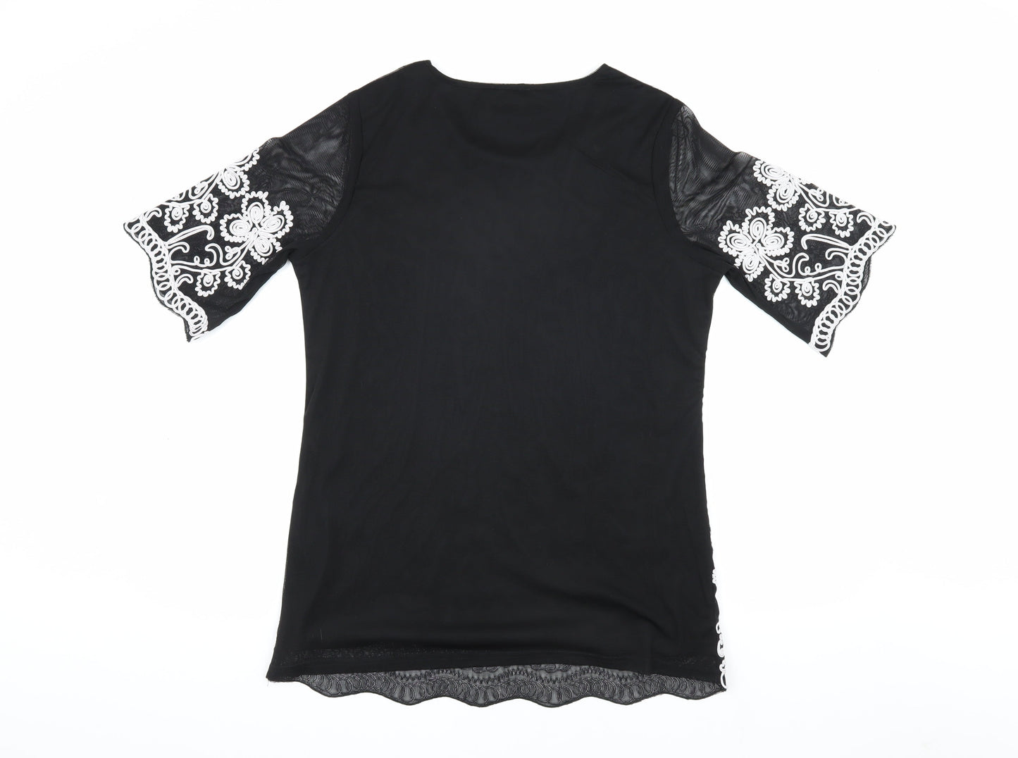 Womens UK Size M Anna Rose Black  Blouse