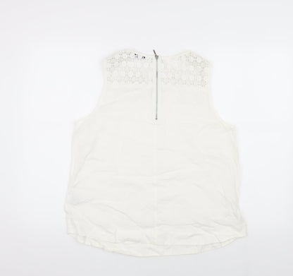 Womens UK Size 14 Marks and Spencer White  Blouse