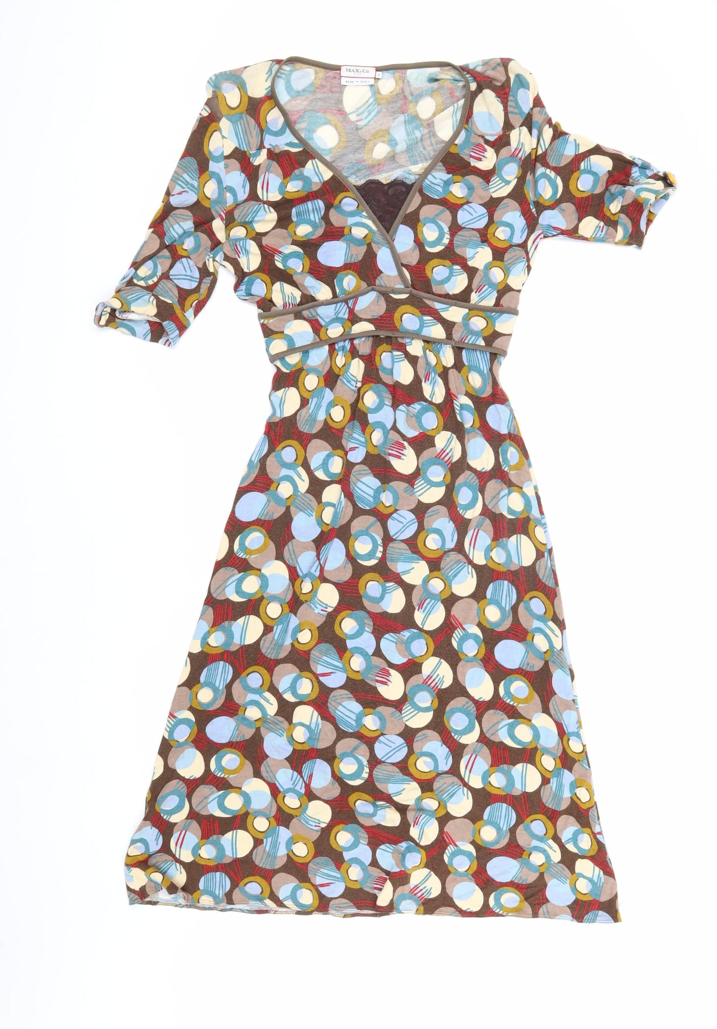 MAX&Co. Women's Multicoloured Wrap Dress - Size S