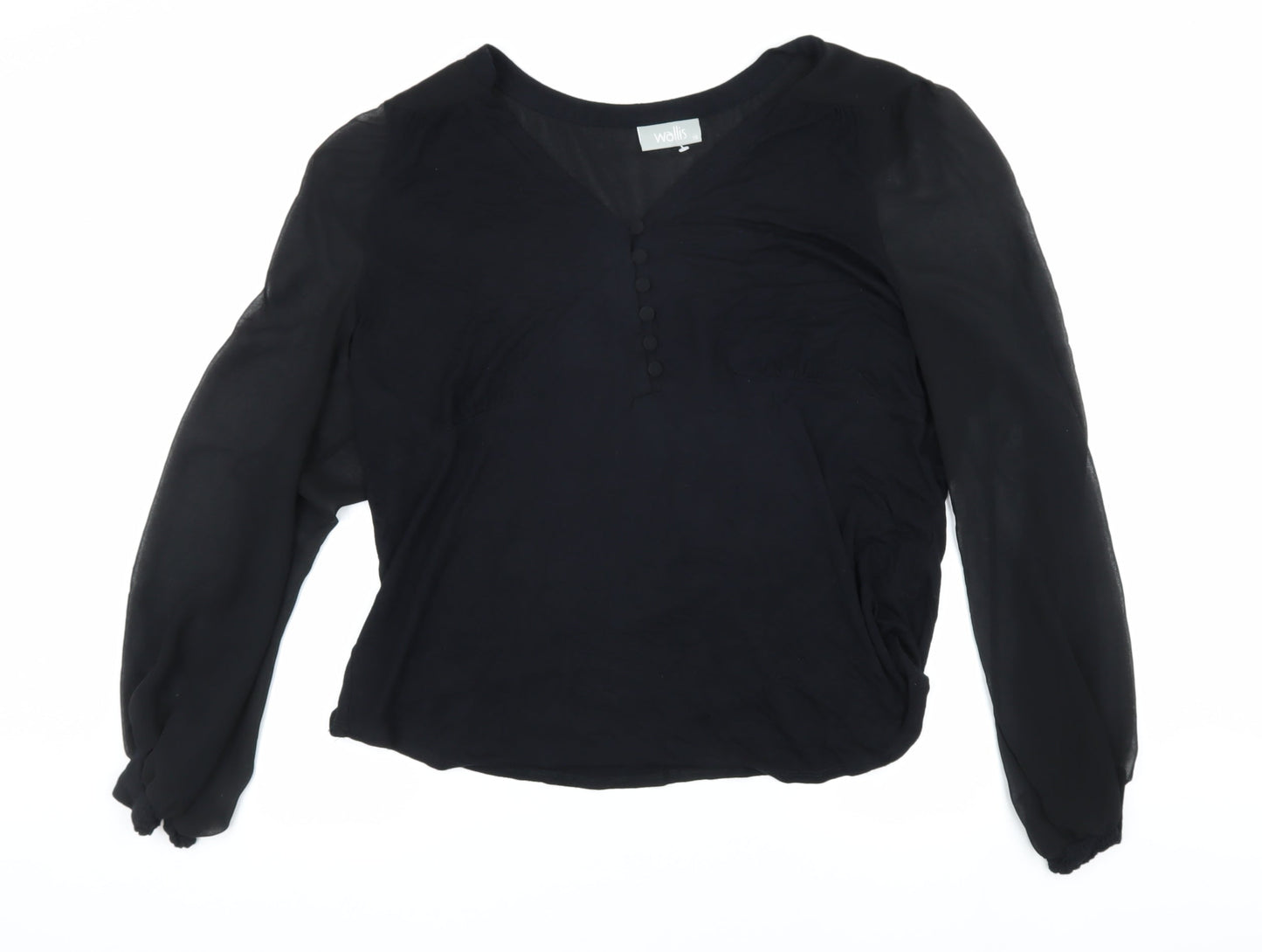 Womens UK Size 18 Wallis Black  Blouse