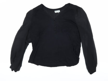 Womens UK Size 18 Wallis Black  Blouse