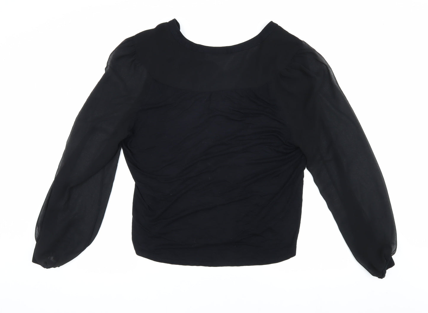 Womens UK Size 18 Wallis Black  Blouse