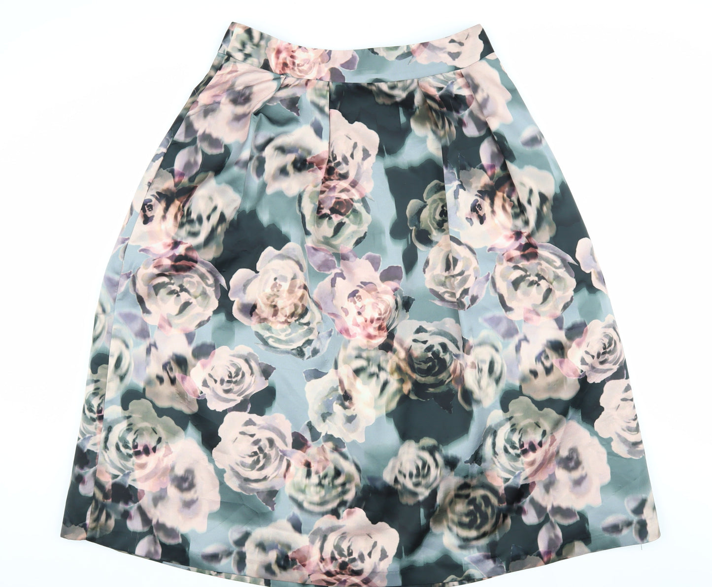 Next Women's Multicoloured Floral A-Line Skirt, Size 16