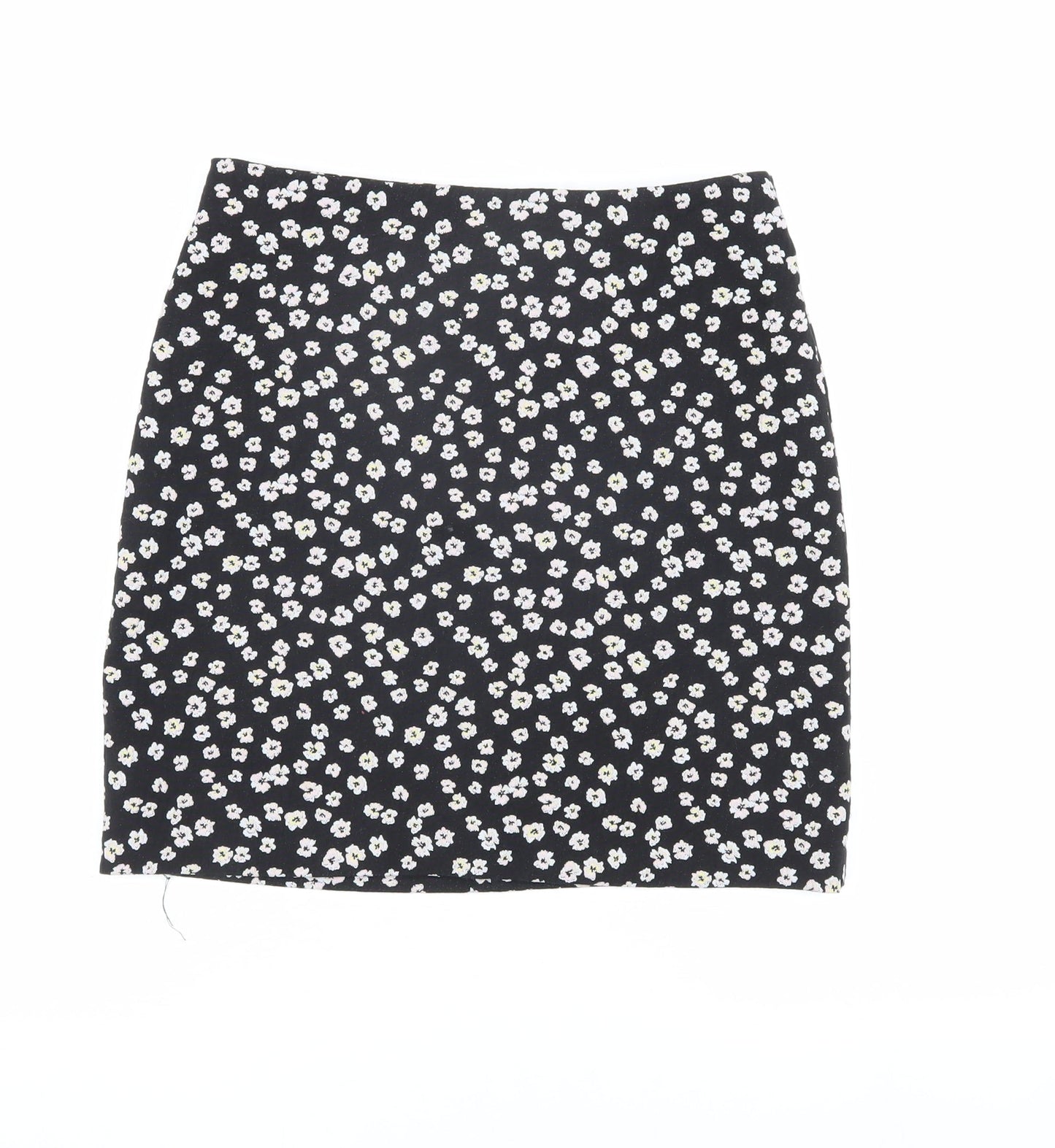 Dorothy Perkins Women's Black Floral Skirt Size 10