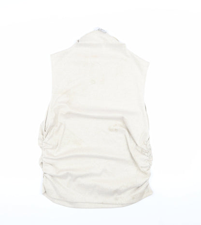 Womens UK Size 20 Marks and Spencer Beige Basic Blouse