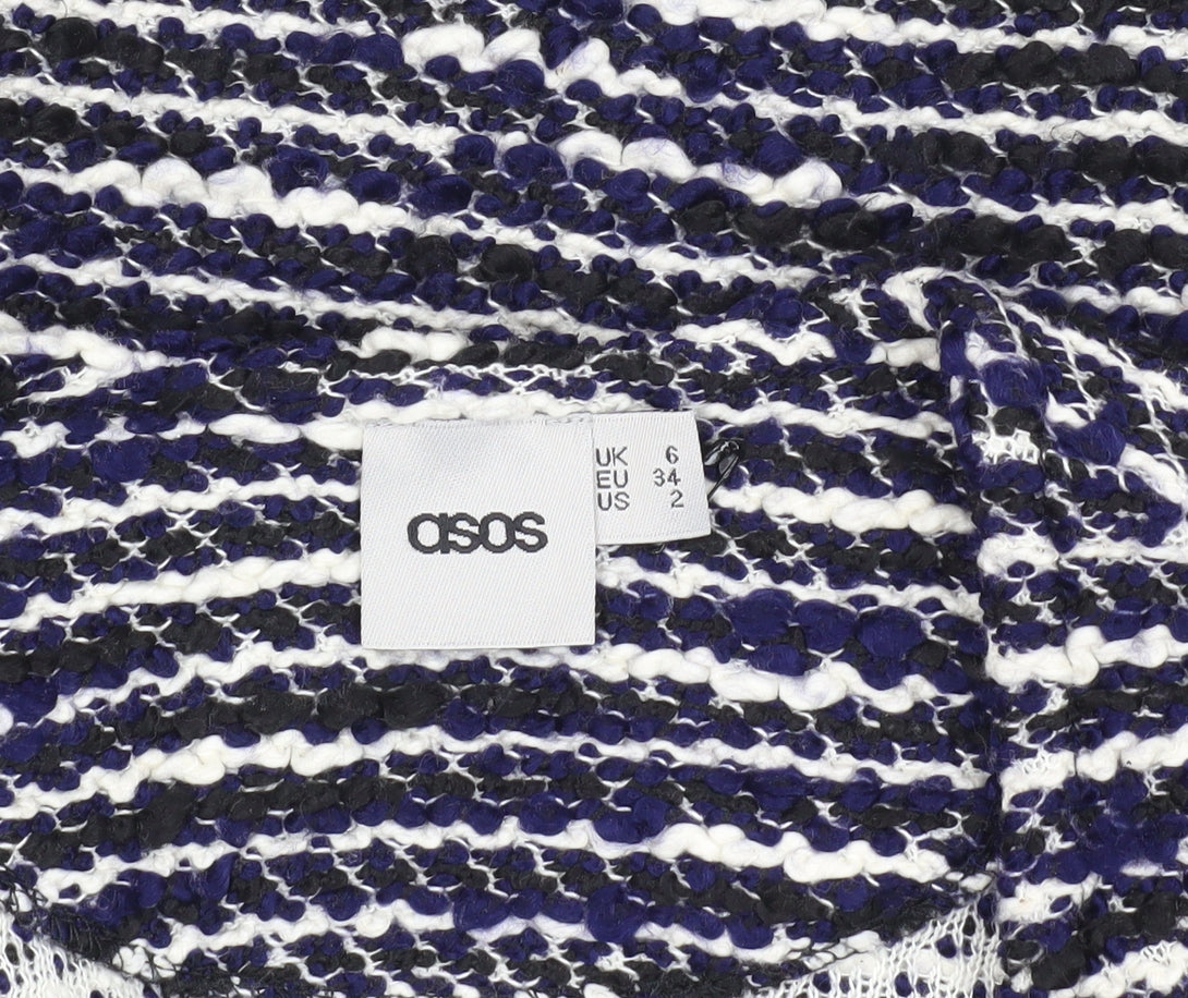 Womens UK Size 6 ASOS Blue Cardigan Jumper