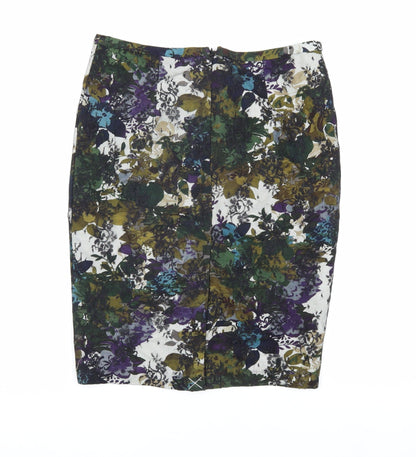 Next Women's Multicoloured Floral Pencil Skirt Size 10