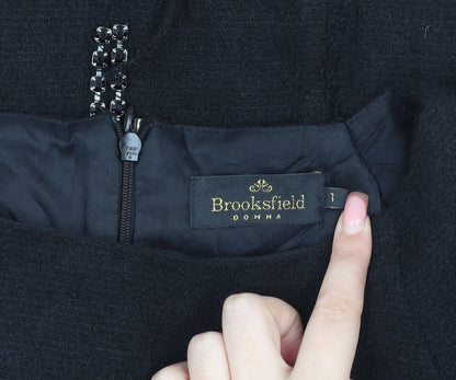 Brooksfield Women's Black Short Sleeve Dress