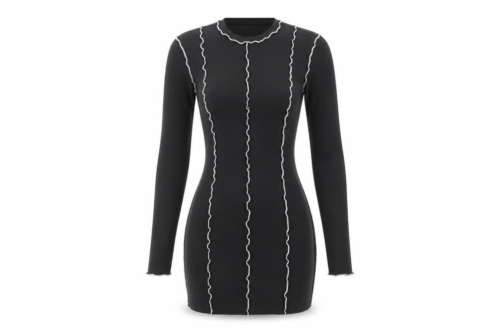 DIVIDED Women's Black Bodycon Mini Dress, Size S