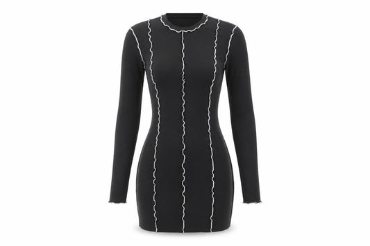 DIVIDED Women's Black Bodycon Mini Dress, Size S