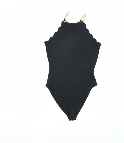 Womens UK Size 10 River Island Black Camisole Blouse