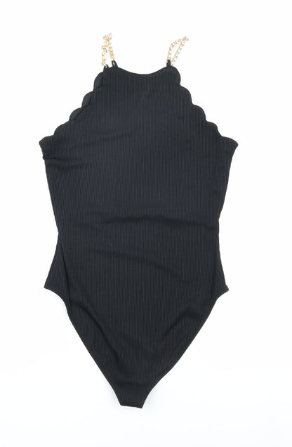 Womens UK Size 10 River Island Black Camisole Blouse