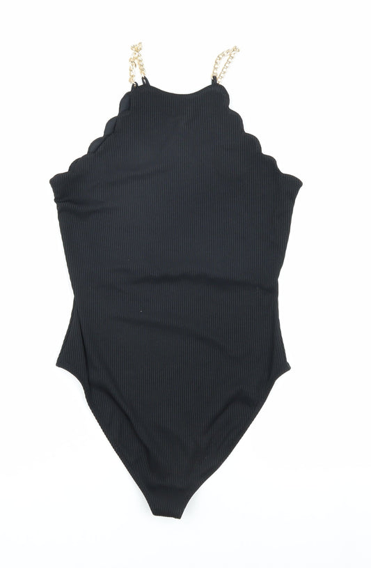Womens UK Size 10 River Island Black Camisole Blouse