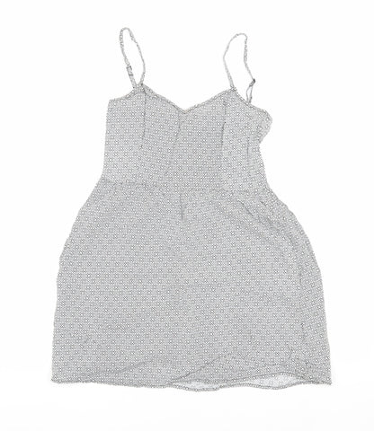 Divided Women's White Geometric Dress Size 8