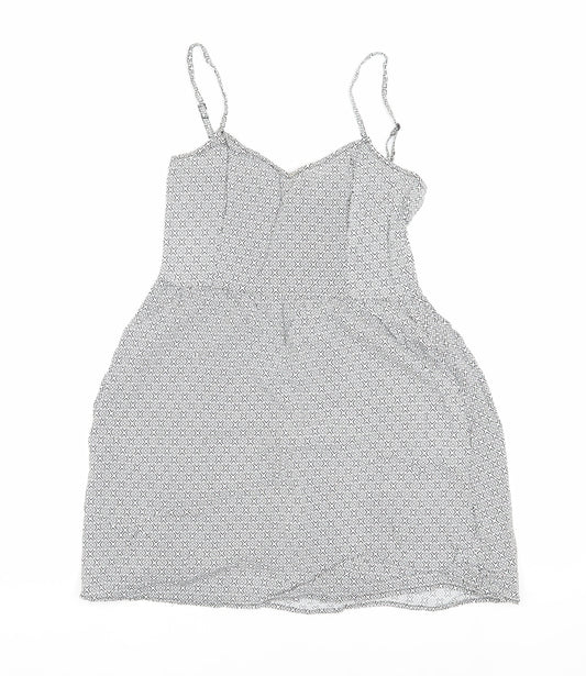 Divided Women's White Geometric Dress Size 8