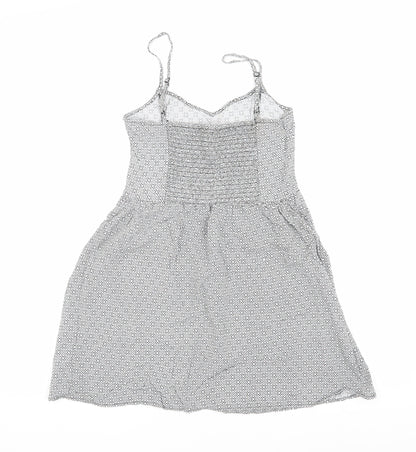 Divided Women's White Geometric Dress Size 8