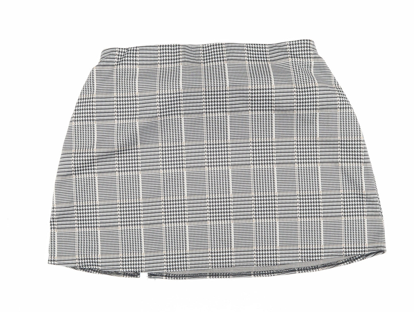 H&M Women's Multicoloured Check Pencil Skirt Size 12