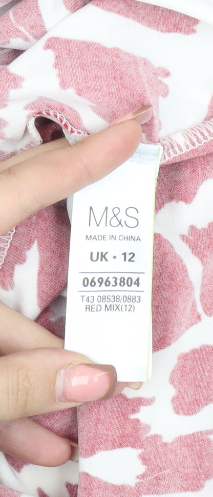 Marks & Spencer Women's Red Sleeveless Top Size 12