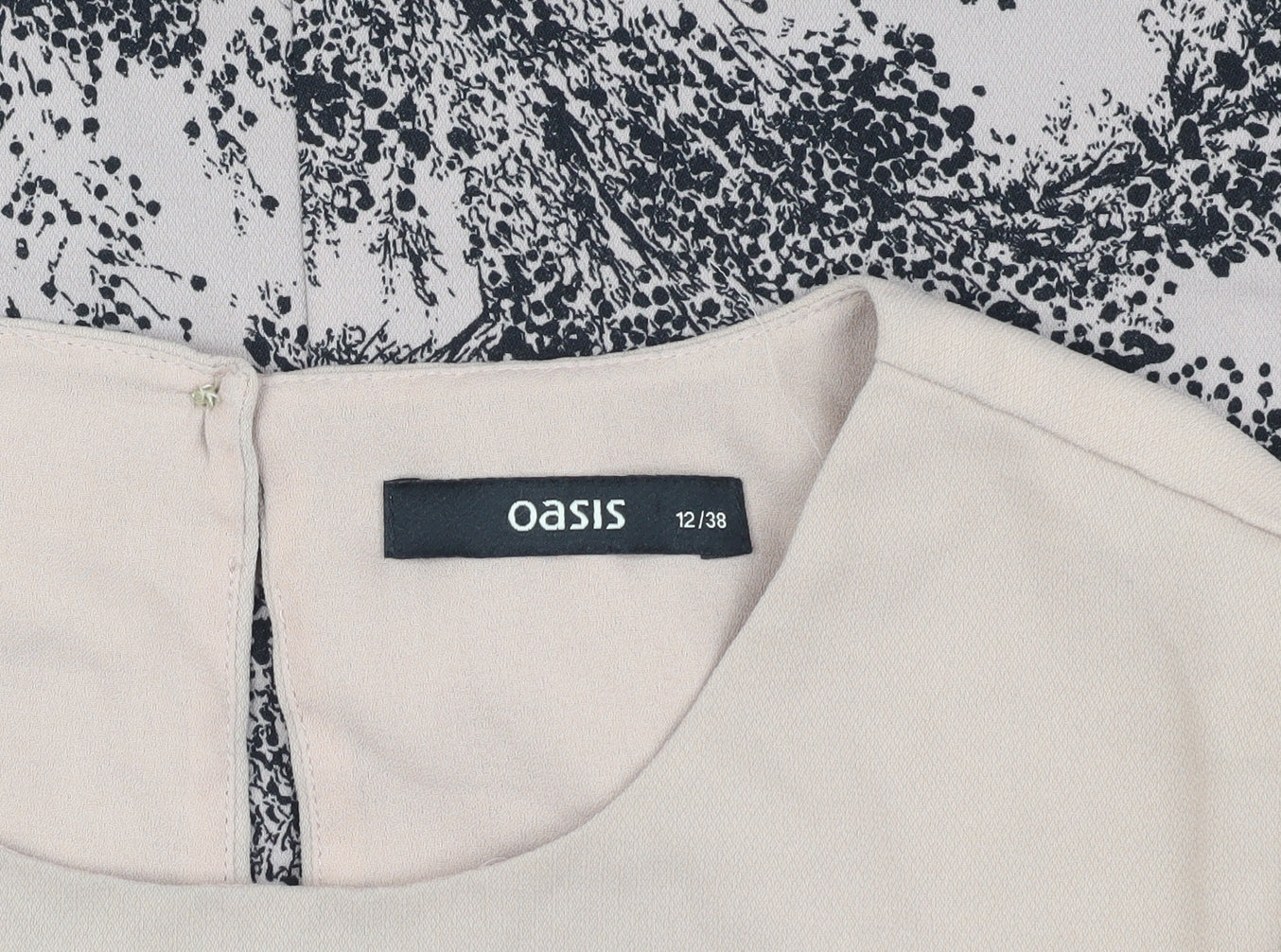Womens UK Size 12 Oasis Beige  Blouse