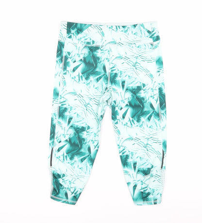 Adidas Women's Multicoloured Cropped Leggings - Medium