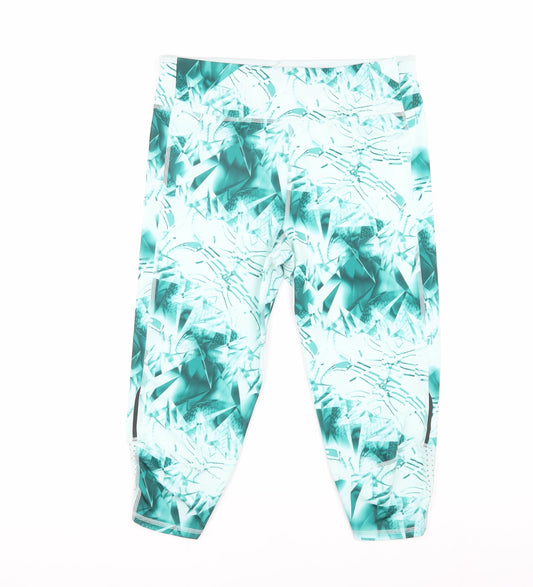 Adidas Women's Multicoloured Cropped Leggings - Medium