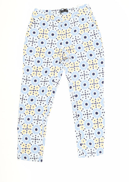 Womens UK Size 10 Marks and Spencer Regular Fit Casual Multicoloured Trousers