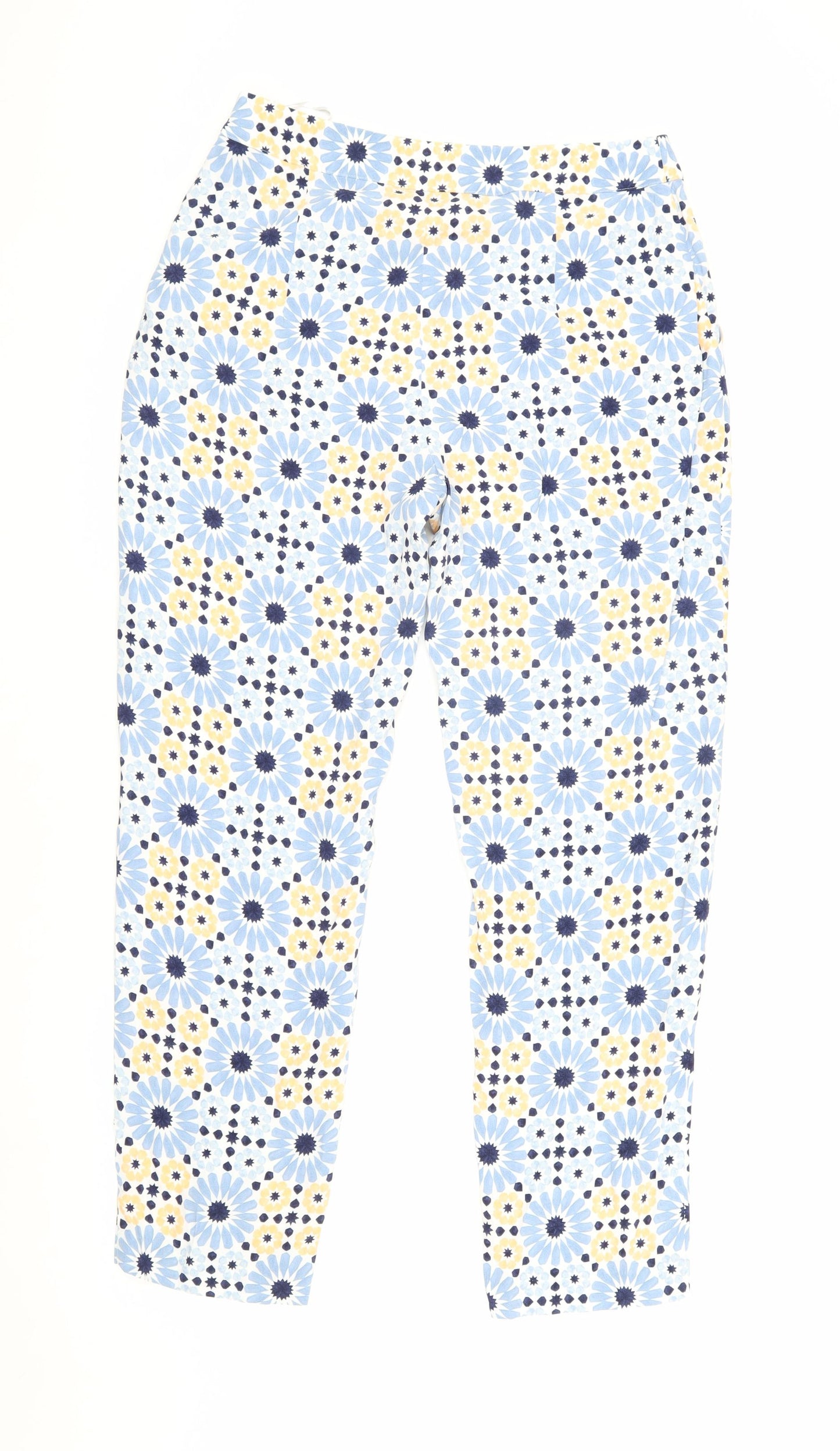 Womens UK Size 10 Marks and Spencer Regular Fit Casual Multicoloured Trousers