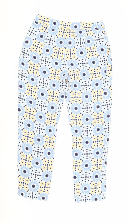 Womens UK Size 10 Marks and Spencer Regular Fit Casual Multicoloured Trousers