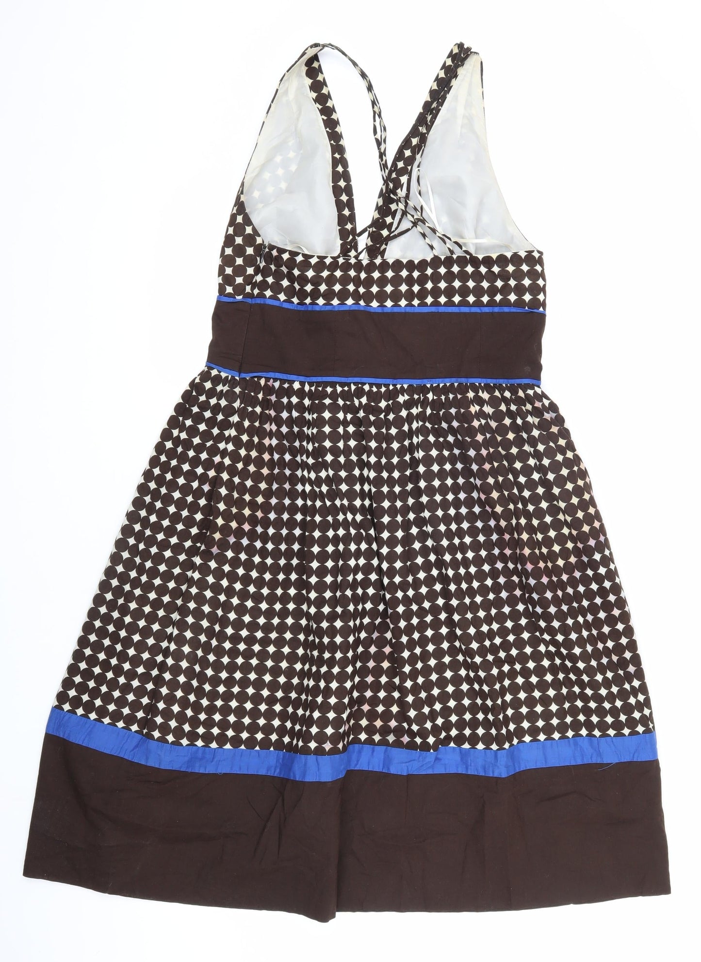 Next Women's Brown Geometric Dress, Size 12