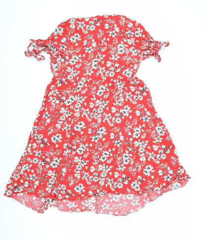 New Look Maternity Red Floral Dress UK Size 12