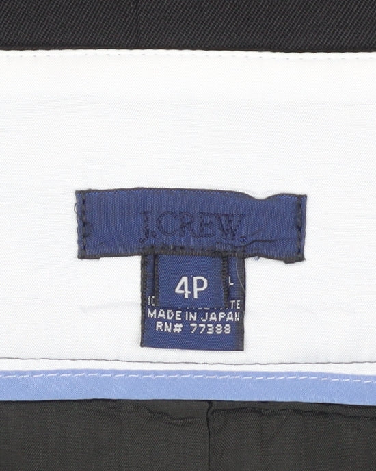 J.Crew Women's Black Wool Pencil Skirt Size 4P