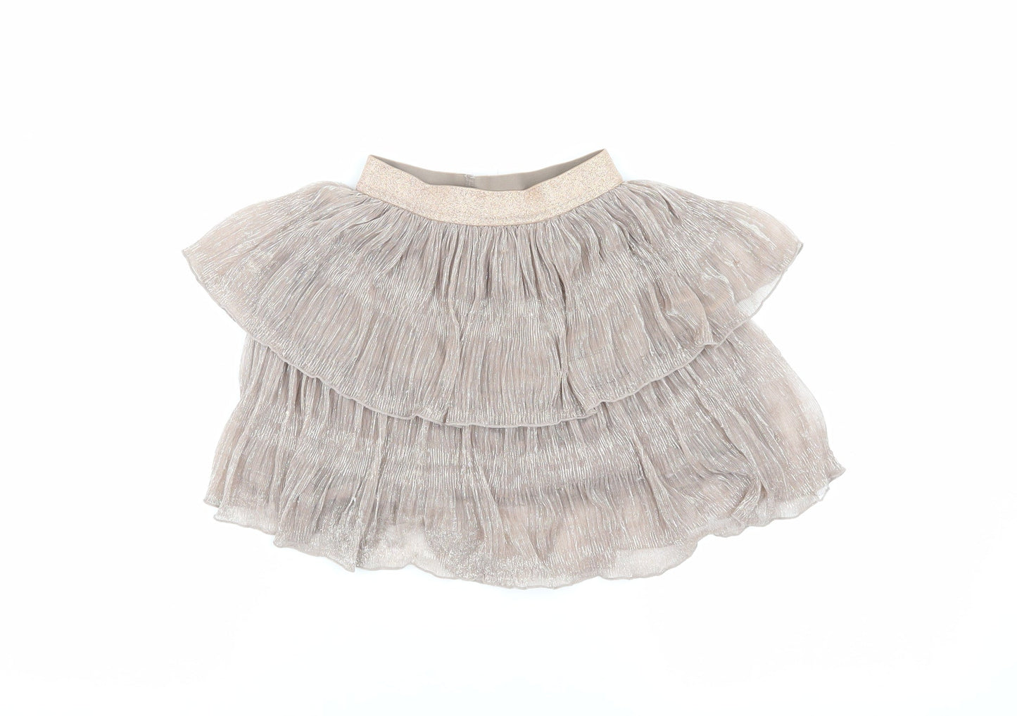 Next Girls Beige Pleated Skirt, 5 Years, Party Ready