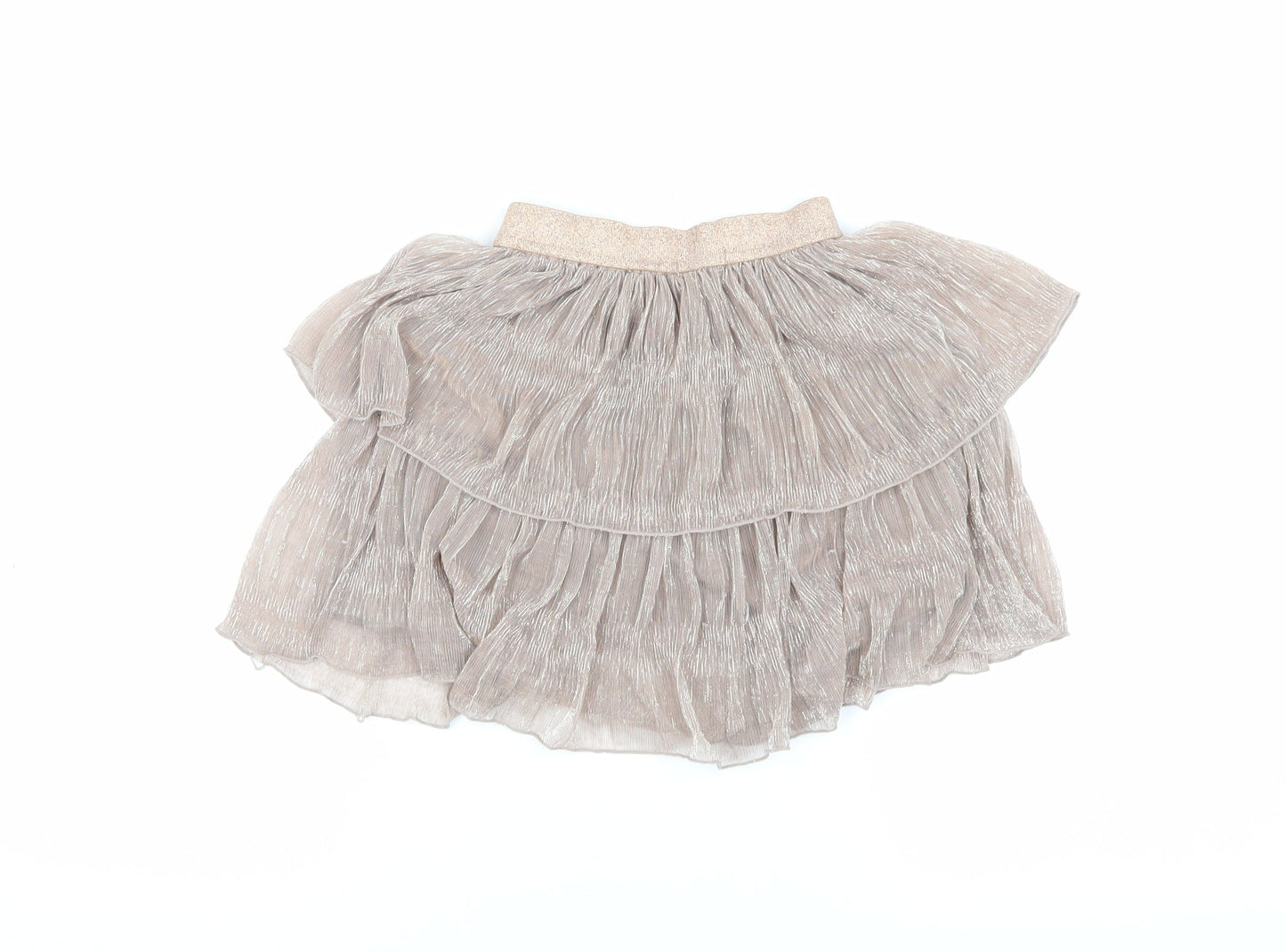 Next Girls Beige Pleated Skirt, 5 Years, Party Ready