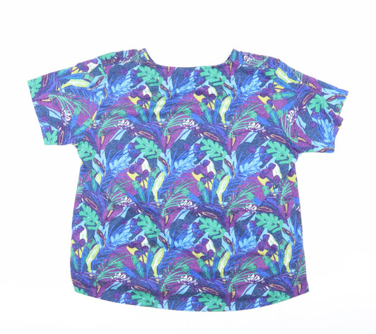 ISLE Women's Multicoloured Floral T-Shirt L