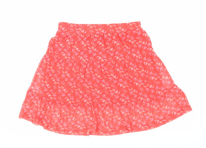 Next Women’s Red Floral Skirt Size 10