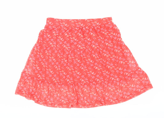 Next Women’s Red Floral Skirt Size 10