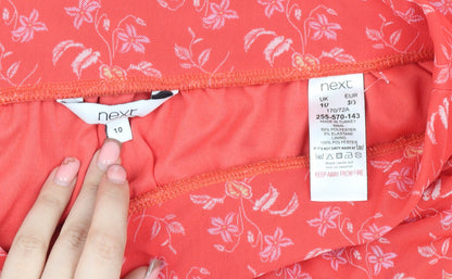 Next Women’s Red Floral Skirt Size 10