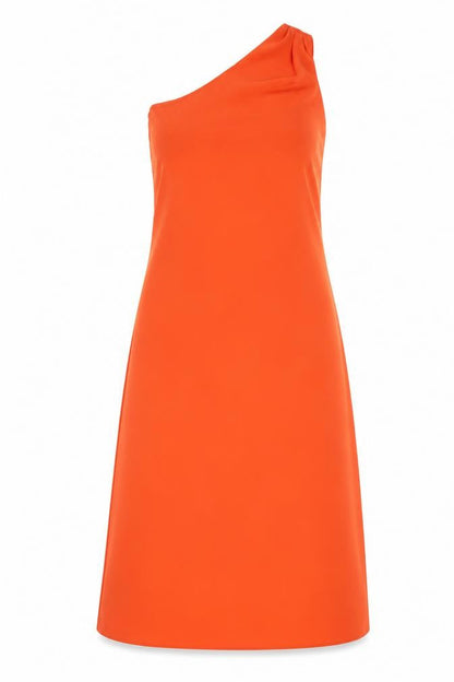 Marks and Spencer Women's Orange One Shoulder Midi Dress