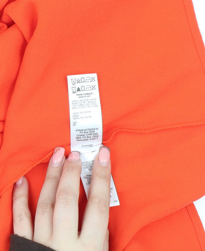 Marks and Spencer Women's Orange One Shoulder Midi Dress