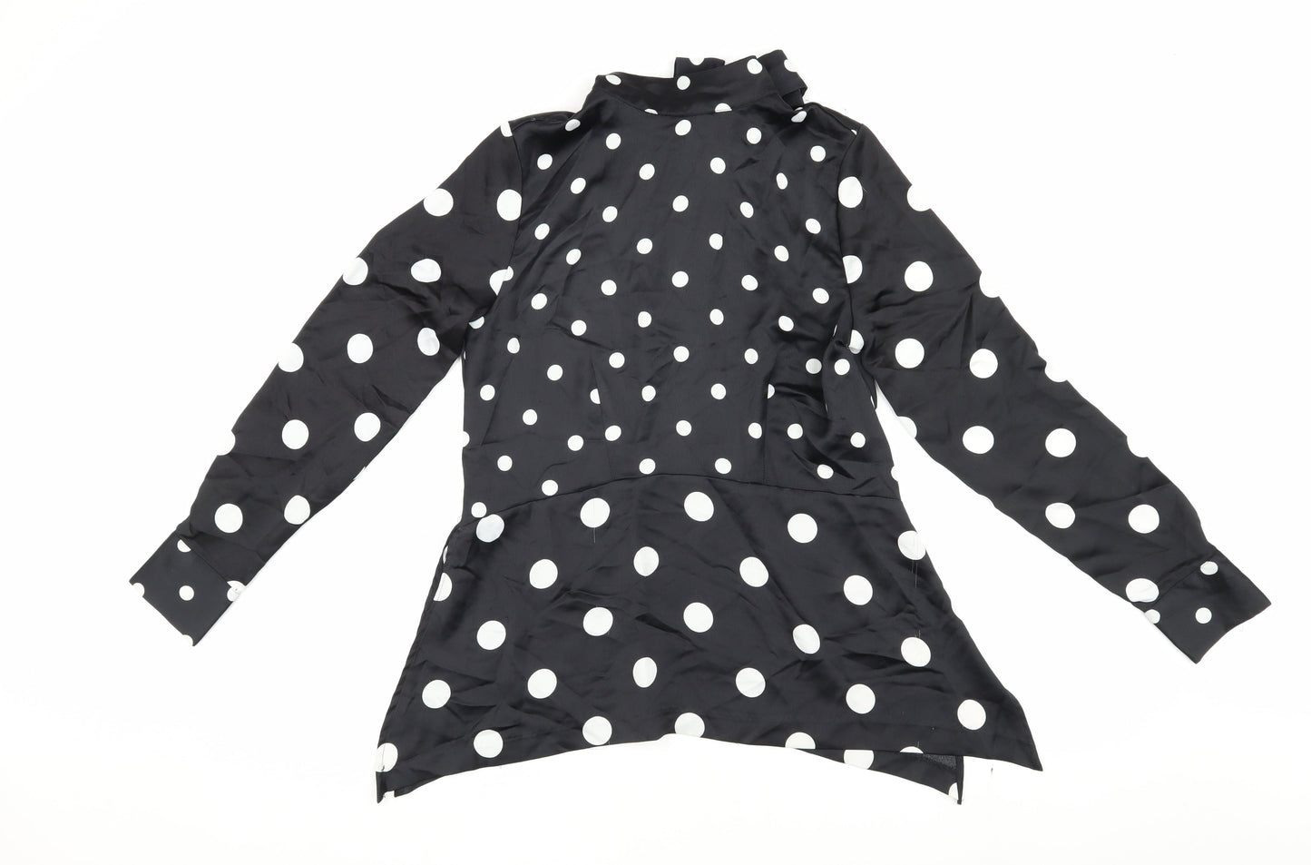 Womens UK Size 8 H&M Black Basic Blouse