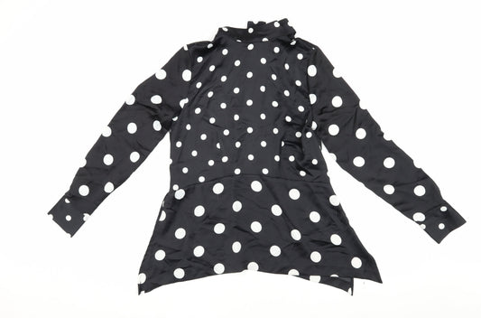 Womens UK Size 8 H&M Black Basic Blouse