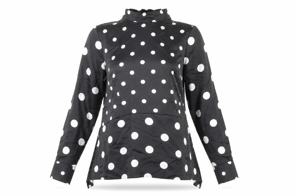 Womens UK Size 8 H&M Black Basic Blouse