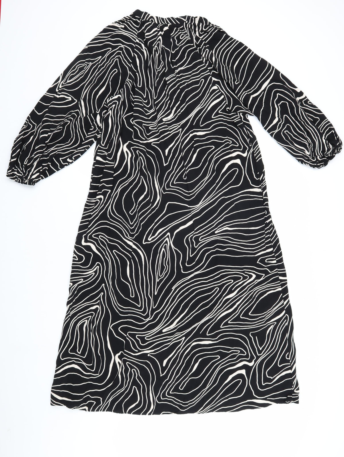 Zara Women's Black Button Dress Size 12